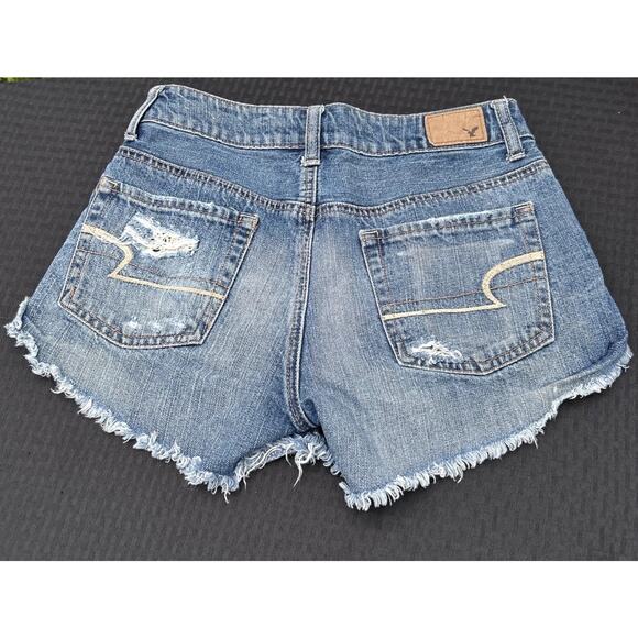 Women's American Eagle Outfitters Hi-Rise Festival Shorts Size 2 Lace Ripped - Picture 5 of 5